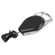 Bilde av Svart karabinkrok No-Twist ID-kortrull med belteklips og kortklips. 60270142