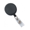 Picture of Black ID badge reel with belt clip and strap clip. 60270145