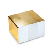 Picture of Blank white cards with gold egde - CR80. 70102028GE