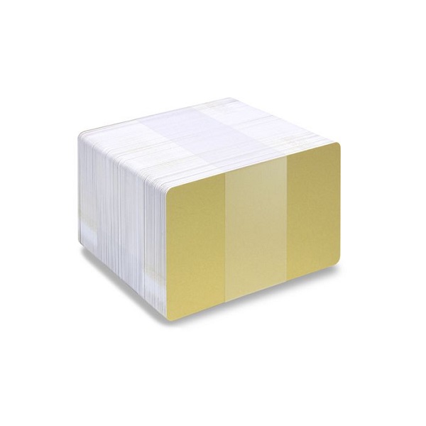 Picture of Blank gold cards - CR80 (WHITE CORE). 70102028_4