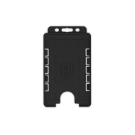 Bilde av 2 sided/2 cards Bio Cardholder/carrying open face plastic black (vertical/portrait). 60270491 (DE,SE,NO,FI,RO,PL)