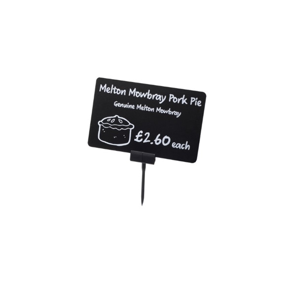 Picture of Price tag holder black with pointed end. 60270153