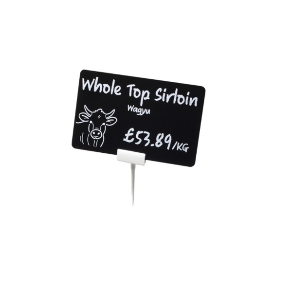 Picture of Price tag holder white with pointed end. 60270151