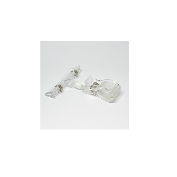 Poza cu Suport pentru semnătură cu cap mare pentru card transparent / Suport pentru etichete de preț transparent 80 mm. 60270162