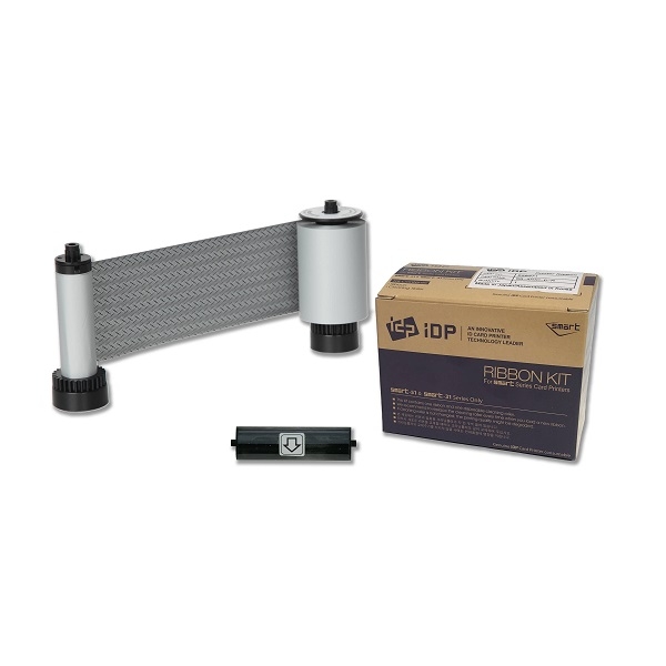 Billede af Smart-30S/Smart-30D/Smart-50S/Smart-50D grå/skrabefelt u/overlay farvebånd (K) - 1200 print. Smart 55650666 / 650666 SS-IDDC-P-SO.