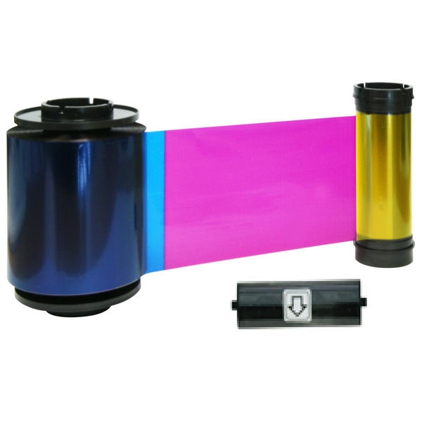 Picture of Smart-70 duo 4+1 color ribbon/dye film (YMCKOK) - 500 print 6-panel. Smart 55659113 / 659113.