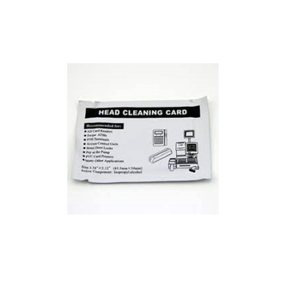 Picture of CR80 Card Printer cleaning card. CR80CLC