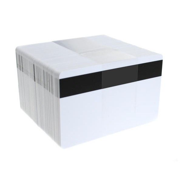 Billede af Blanke hvide plastkort med magnet LOCO - IS0-7811-2 (CR80). 70102021