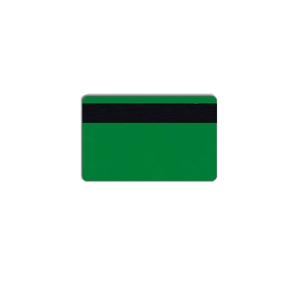 Billede af Blanke grønne plastkort med magnet LOCO - IS0-7811-2 (CR80). 70102067