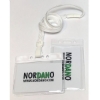 Picture of Card holder / carrying case soft plastic 86 x 54 mm. white top / clear with a white lanyard. (60270312/60270302)+60270502vud