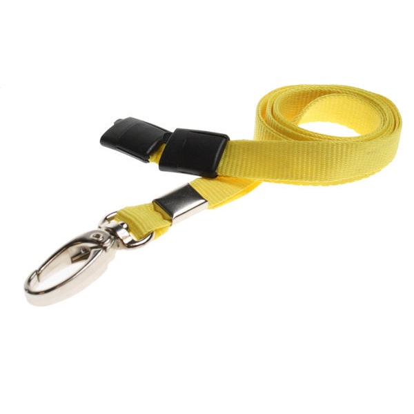 Picture of Yellow lanyard / keyhanger 10 mm with metal lobster clip. 60270567