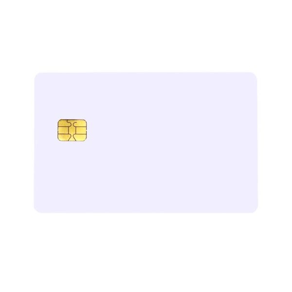 Billede af FM 4442 / SLE4442 Chipkort blank hvid plastkort med synlig chip. 70102037