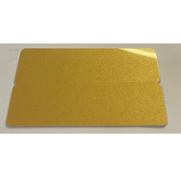 Picture of Blank gold 2-up e.g. name tags / price tag cards - CR80. 70102097