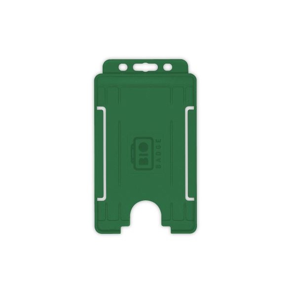 Picture of Bio badge Cardholder/carrying face open plastic green (vertical/portrait). 60270476