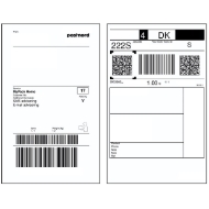 Billede af Hvid Zebra etiket / label 1 stk. / 1. rulle DT 4X6 (102x152 mm) 475/RUL PE DQP 3000. 800264-605_1