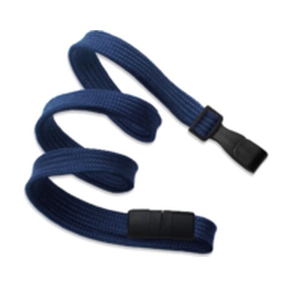 Picture of Blue lanyard / Keyhanger 10 mm with plastic J clip - nylon. 60270508vud