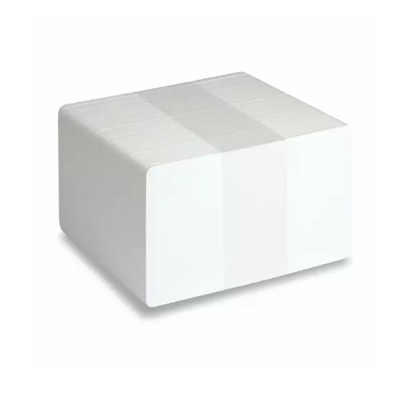 Billede af Blanke tynde hvide plastkort - 0,48≈0,52 mm / 480≈520 micron. 70102141