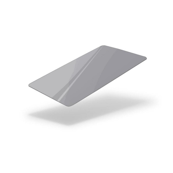 Picture of Matt silver / gray cards - CR80 (COLOURED CORE). 70102053