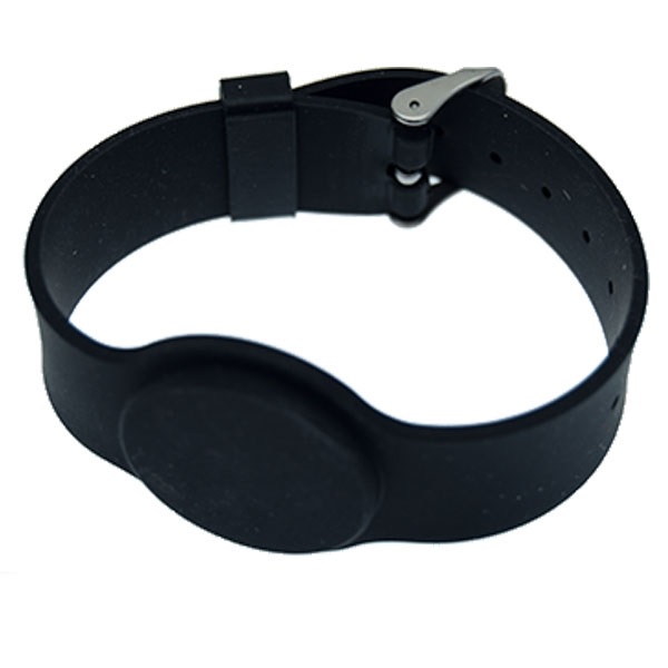 Picture of Black wristband 125 kHz EM TK4100 Adjustable strap. 70105061