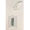 Picture of Card holder / carrying case soft plastic 86 x 54 mm. white top / clear with a white lanyard. (60270312/60270302)+60270502vud