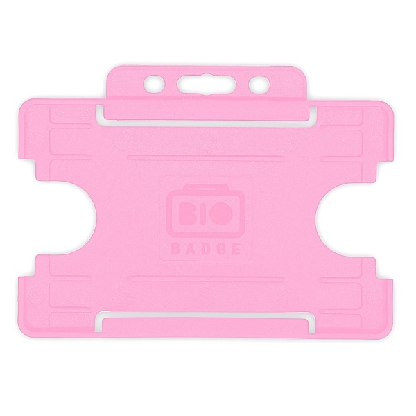 Billede af Bio Kortholder/bæreetui åben front plast pink / lyserød (vandret/horisontal/landscape). 60270459