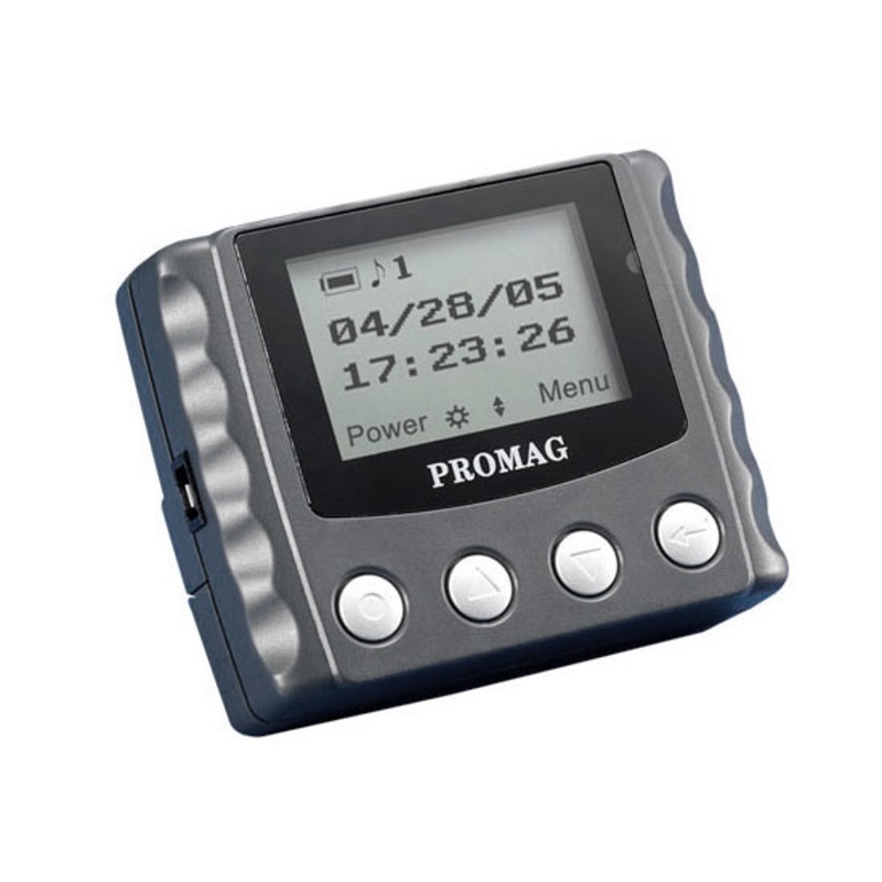 Billede af Promag Mifare 13,56 Mhz logger. Gigatek Promag MFR120-CP Portable Smart kort / brik læser RFID 13.56 MHz med LCD display. MFR120-CP