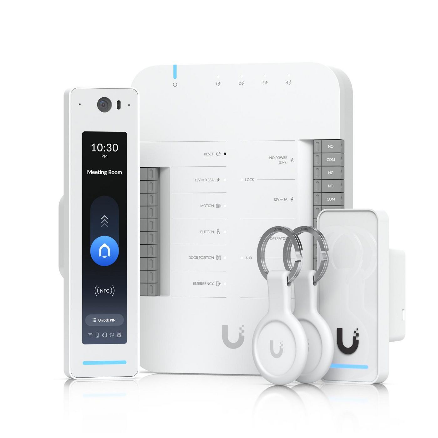 Bilde av Ubiquiti UniFi Access Door Hub, Access Reader G3 Professional, Access Reader G3 for door exit, Access pocket key fob Access Controller. UA-G3-SK-PRO (DE,SE,NO,FI,RO,PL)