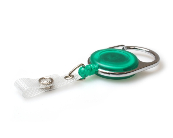 Billede af Grøn yoyo / jojo transparent med krog/karabinhage og forstærket plaststrop m. knaplås. 60270234