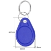 Bilde av Blue rewriteable Key fob 13.56 MHz. 13.56 Compatible 1K Magic UID – Changeable UID. Keyfob. 70102948 (DE,SE,NO,FI,RO,PL)